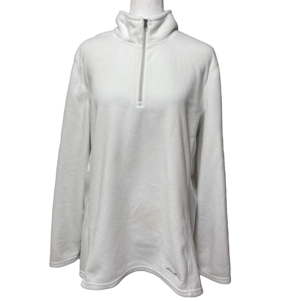 Eddie Bauer 1/4 Zip Fleece Pullover Mock Neck Long Sleeve Sweater Sweatshirt 2XL